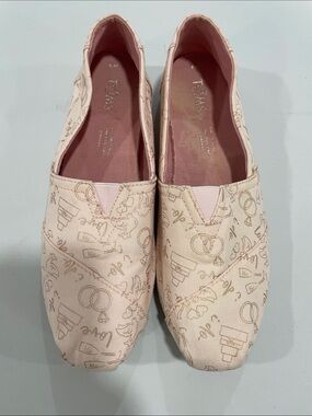 Women’s Toms bridal wedding shoes size 9